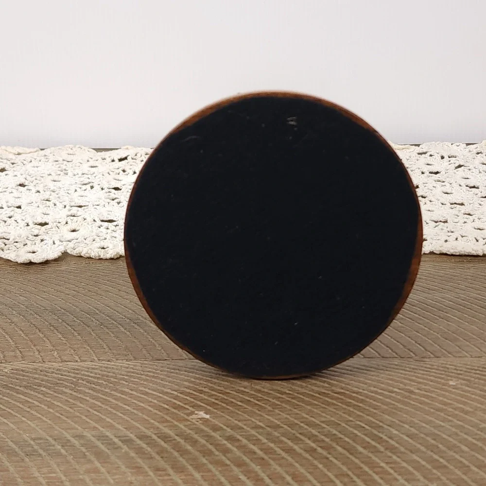 Vintage Turned Wood Candlestick‎ Holder